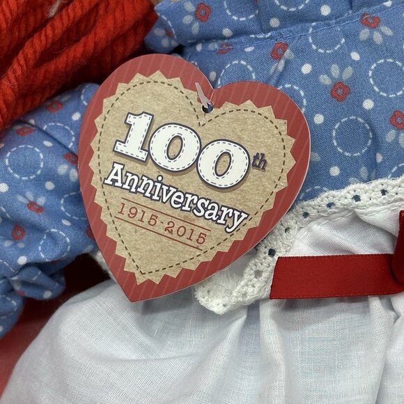 Raggedy Ann 100th Anniversary Classic American Rag Doll 17” Plush Hasbro Aurora - Picture 8 of 8